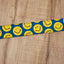 yellow smiley face emoji ukulele shoulder strap with leather ends-5