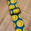 yellow smiley face emoji ukulele shoulder strap with leather ends-6