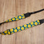 yellow smiley face emoji ukulele shoulder strap with leather ends-7