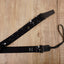 star on black ukulele shoulder strap with leather ends-4