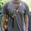 red sunflower clip-on ukulele hook strap-2