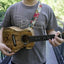 red sunflower clip-on ukulele hook strap-3