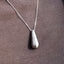 Custom Water Drop Titanium Cremation Urn Necklace-3