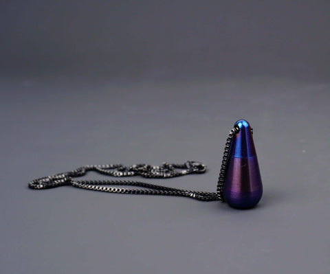 Keep your loved ones close with this personalized, waterproof titanium Cremation urn necklace. Holds human or pet ashes. A special way to honor & cherish forever-6