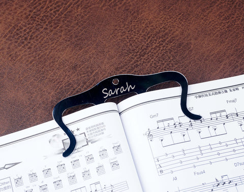Custom Music Book Page Holder Clip with Engraving-7