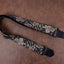 tiger and bamboo guitar strap with leather ends-2