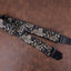 tiger and bamboo guitar strap with leather ends-3