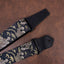 tiger and bamboo guitar strap with leather ends-4