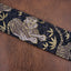 tiger and bamboo guitar strap with leather ends-6