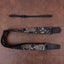 tiger and bamboo ukulele shoulder strap with leather ends-2