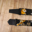 tiger guitar strap with leather ends-3
