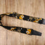 tiger guitar strap with leather ends-8