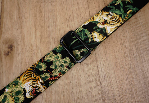 tiger ukulele strap with hook, no button, no drill -6