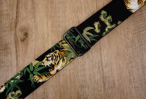 tiger ukulele shoulder strap with leather ends -5