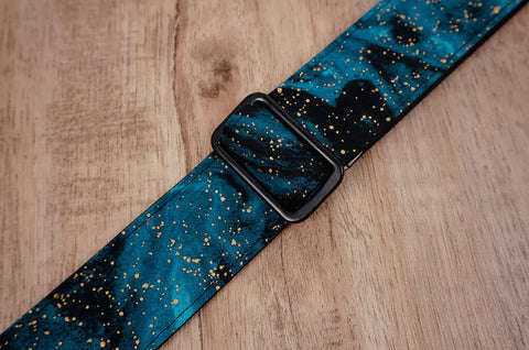 universe space ukulele shoulder strap with leather ends-7
