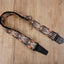 vintage bird guitar strap with leather ends-1