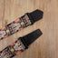 vintage bird guitar strap with leather ends-2