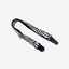 zebra guitar strap with leather ends-1