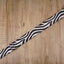zebra guitar strap with leather ends-4
